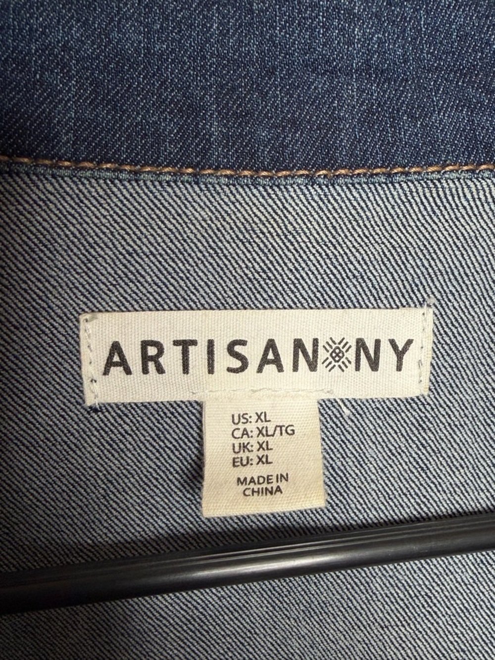 Artisan NY Dark Indigo Denim Jacket Women's Jean Jacket - Picture 4 of 6